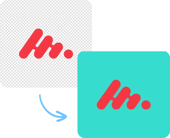Une image de logo avec différents arrière-plans
